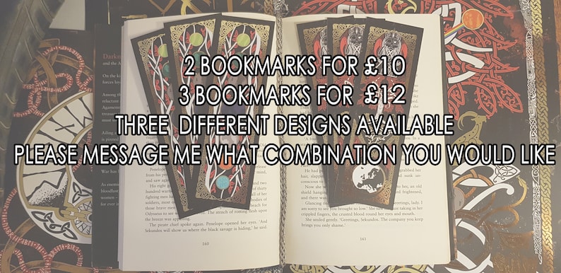 Deals: 2 for £10 or 3 for £12. 3 different designs available, just message the seller with the combination you would like.