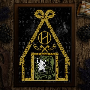 Beowulf Vs Grendel - Traditional Knotwork Art