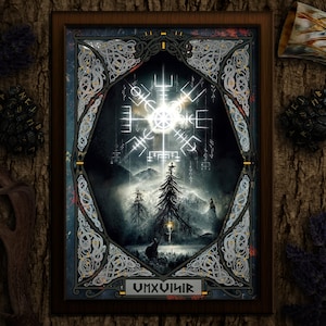 The Viking Compass Knotwork - Vegvisir - Norse Mythology