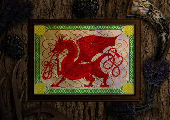 traditional celtic dragon