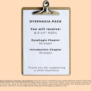 The Dysphagia Workbook PDF Swallowing Exercises With Pictures Handouts ...