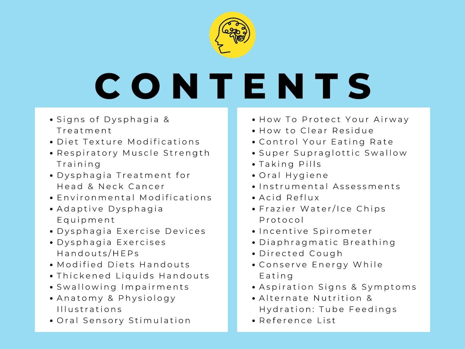 The Dysphagia Workbook PDF Swallowing Exercises With Pictures Handouts ...