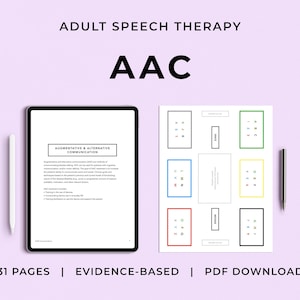 AAC Pack, Adult AAC Boards, Printable, Patient Handouts, Worksheets, Resources, Medical SLP, Speech Therapy, Treatment, E-tran, Alphabet image 1