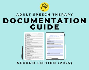 The Adult Speech Therapy Documentation Guide PDF, templates and examples for notes, evaluation, progress, and discharge reports
