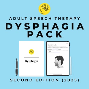 Cahier d'exercices sur la dysphagie au format PDF : exercices de déglutition avec documents illustrés et éducation du patient