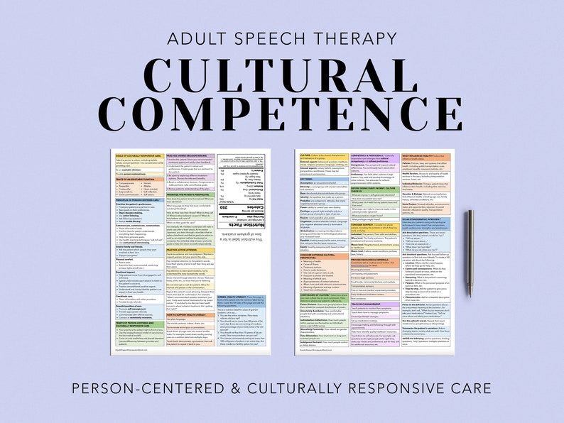 Cultural Competence Reference Chart for Health Care Providers image 1