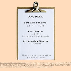 Adult Speech Therapy AAC Workbook, Communication Strategies, AAC Boards ...