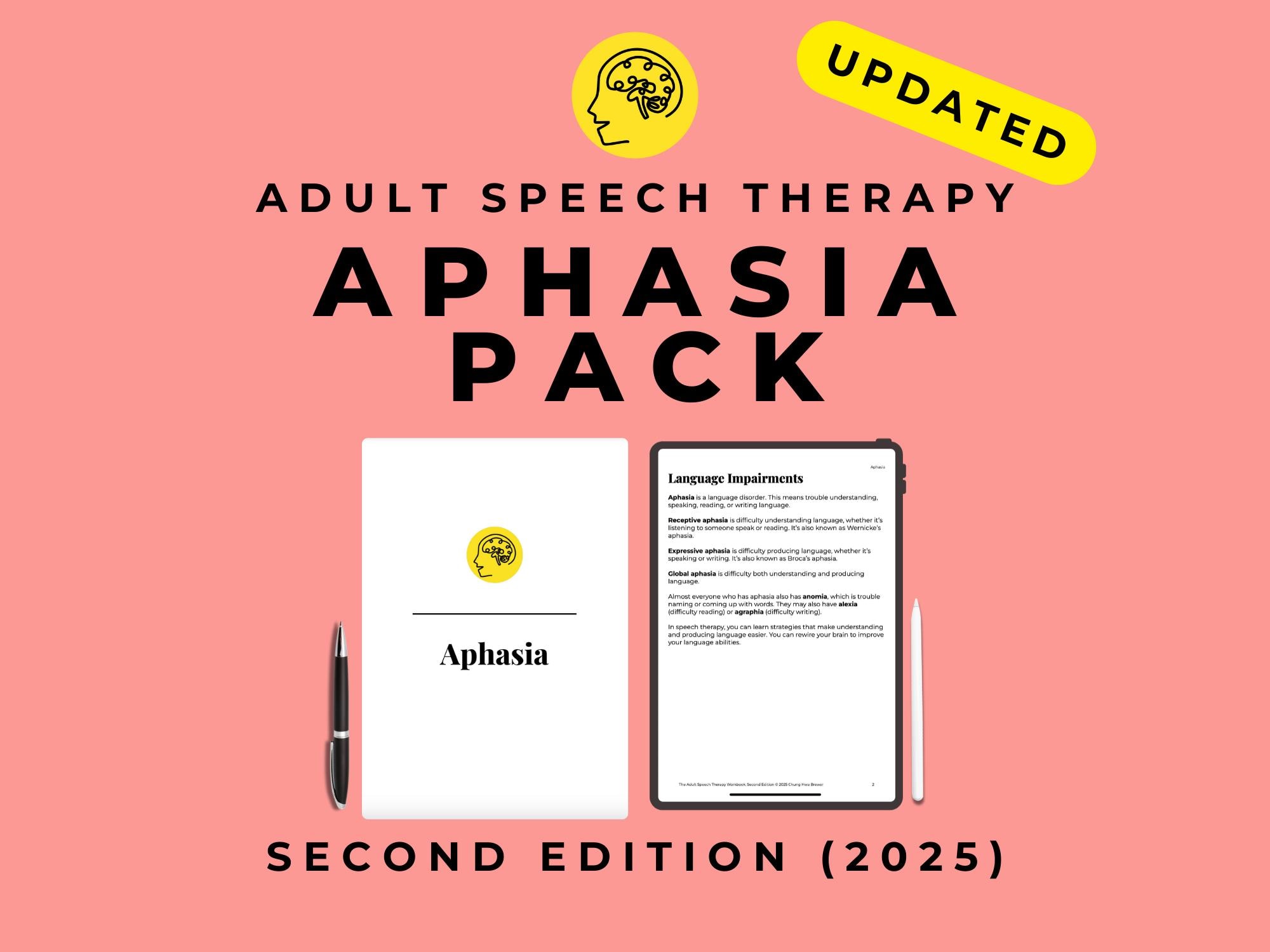 The Aphasia Workbook PDF for Stroke and TBI Evidence-based