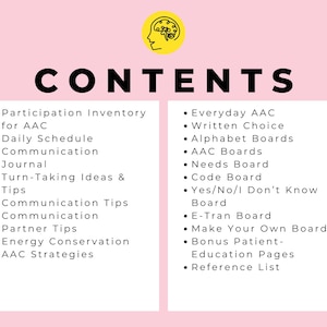 Adult Speech Therapy AAC Workbook, Communication Strategies, AAC Boards ...