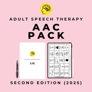 The AAC Workbook PDF, augmentative and alternative communication activities, strategies, handouts, and AAC boards for adults