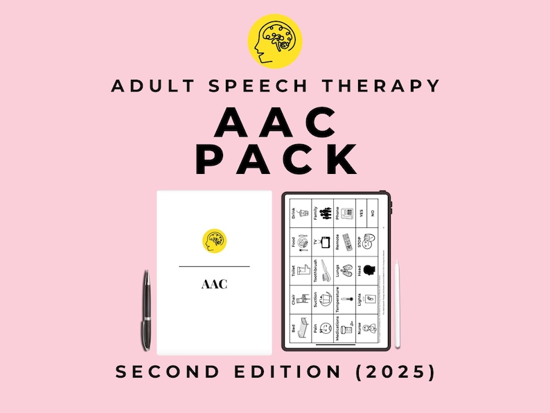Adult Speech Therapy AAC Workbook, Communication Strategies, AAC Boards ...