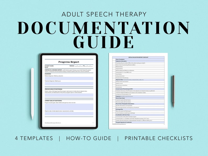 Documentation Guide Speech therapy documentation examples image 1