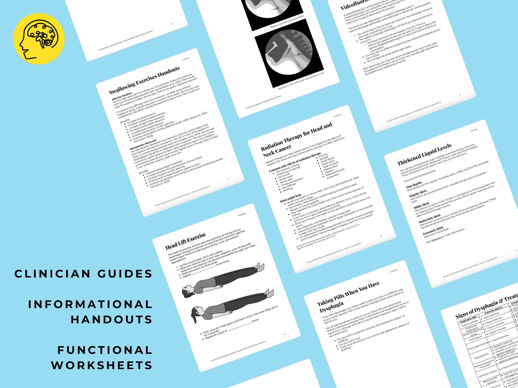 The Dysphagia Workbook PDF Swallowing Exercises With Pictures Handouts ...