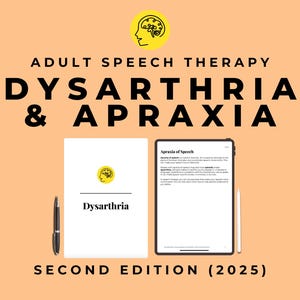Los libros de trabajo sobre disartria y apraxia (PDF): materiales de terapia del habla basados en evidencia, listas fonémicas y actividades
