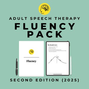 O livro de exercícios de fluência em PDF contém planilhas de gagueira para adultos, exercícios e atividades baseadas em evidências