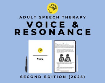 The Voice & Resonance Workbooks PDF for voice therapy evidence based speech therapy materials and activities