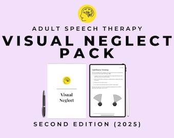 The Visual Neglect Workbook PDF evidence-based scanning activities, worksheets, and materials after a stroke, TBI, brain injury