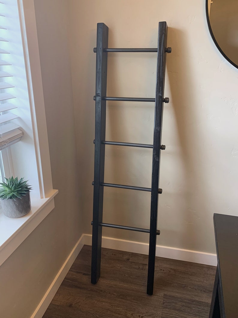 Industrial Style Blanket Ladder Metal Blanket Ladder 5ft Etsy