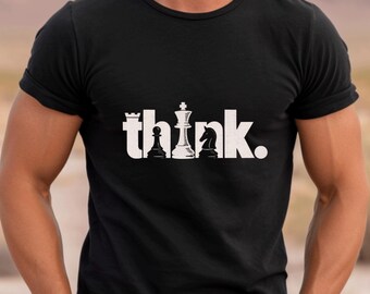 Think. Chess Pieces Casual T-Shirt