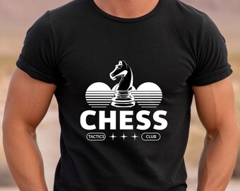 Chess Tactics Club T-Shirt | Cool Chess Player Tee | Streetwear Chess Shirt | Chess Gift for Men Women