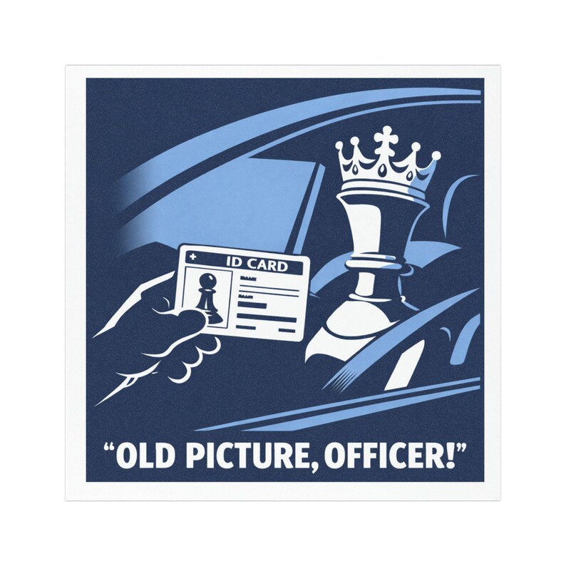 Chess Car Sticker Chess Bumper Sticker | Chess Car Magnet | Old Picture, Officer! | Queen ...