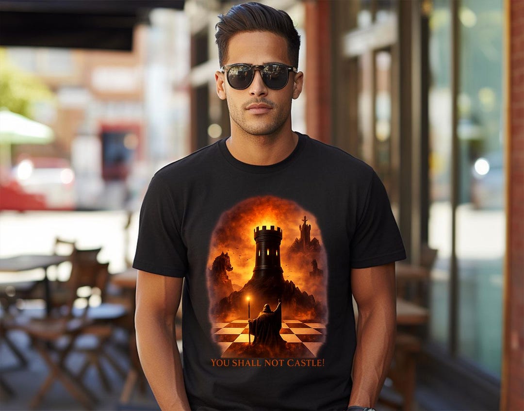 You Shall Not Castle Chess Shirt | Funny Chess Pun Tee | Rook Defense ...