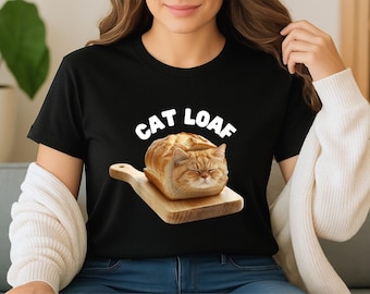 Cat Loaf Shirt Funny Cat Graphic Tee, Cute Cat Lover T-Shirt