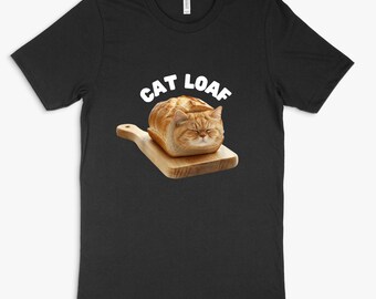 Funny Cat Bread Tee, Unisex Jersey Short Sleeve T-Shirt, Cute Cat Lover Gift, Fun Pet Humor Shirt, Casual Everyday Wear