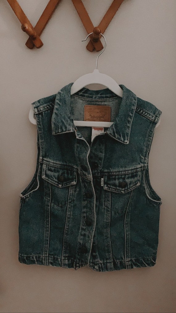 vintage | Levi Strauss denim vest | size6x