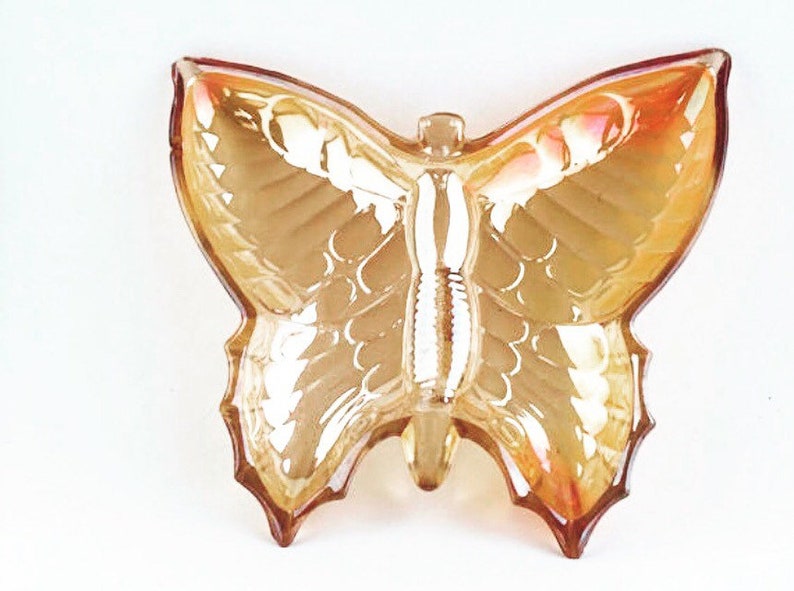 Fenton Butterfly Candy Dish
