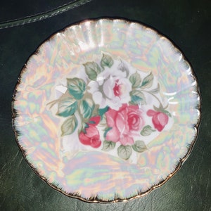 vintage | kpm berlin fine porcelain | small plate | gold edge