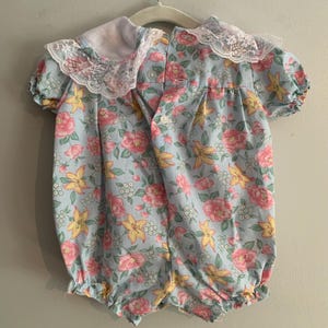 Baby Button Diamond Knitted Retro Style Romper