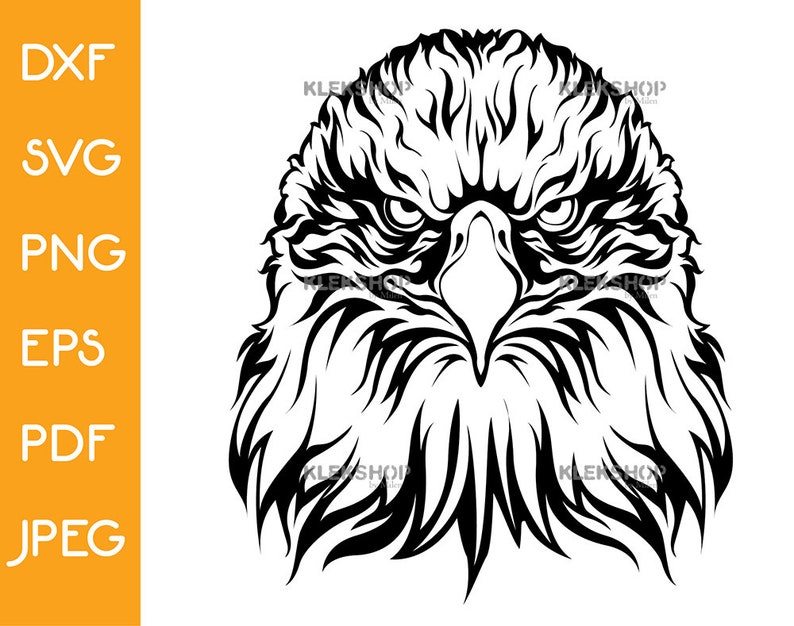 Download Eagle Head SVG Clipart Logo Vector Files Cricut Design Space | Etsy