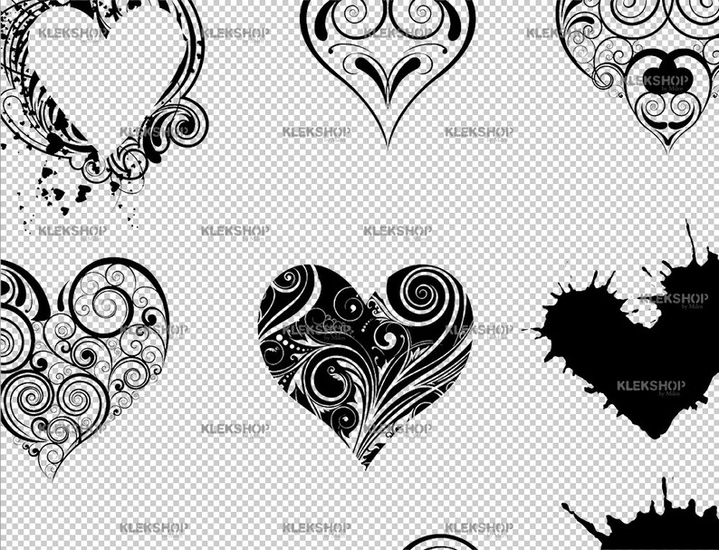 Heart clipart Silhouette Digital Clipart,PNG Hearts SVG Cricut File Love svg Valentine Days Valentine svg Stencil Vector Heart SVG