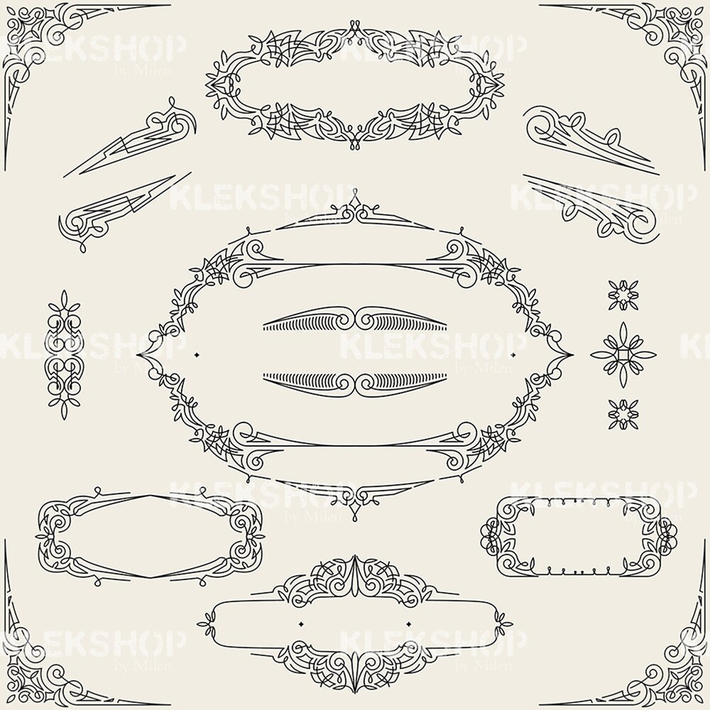 Decorative Frame SVG Frames SVG Frame Svg Corner | Etsy