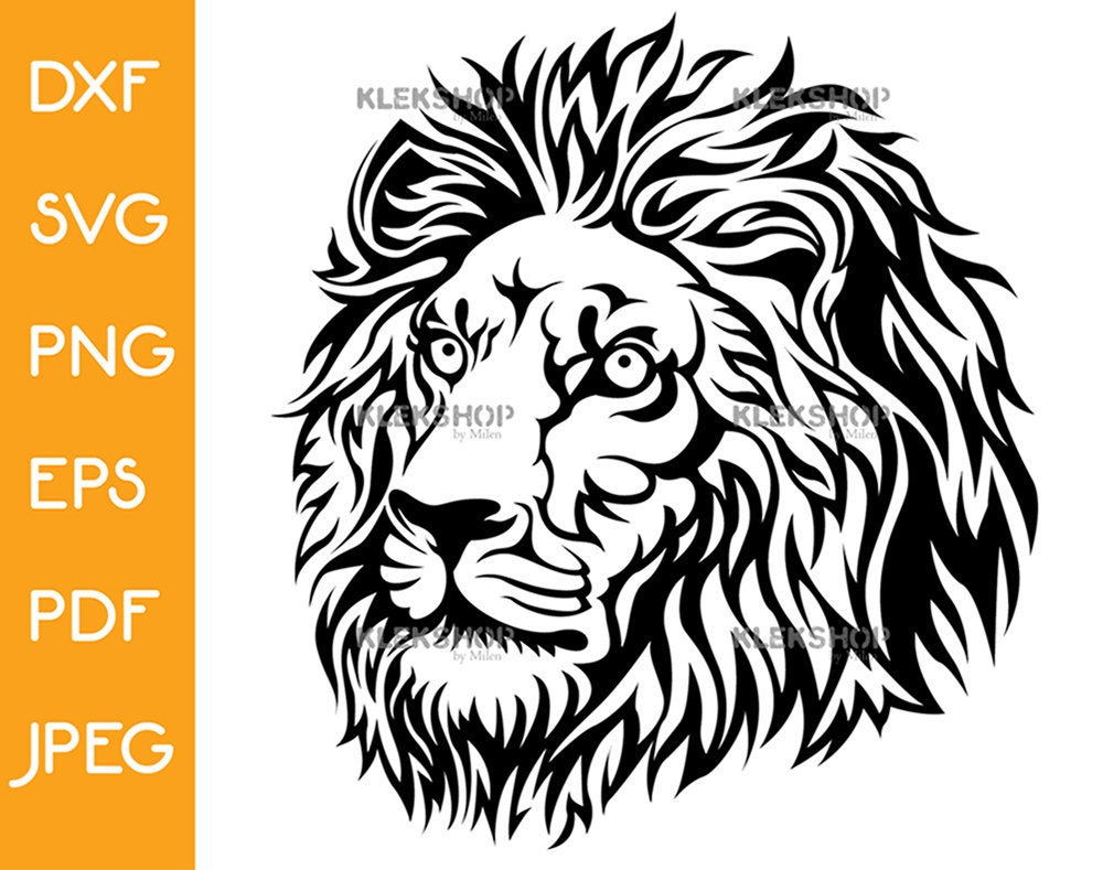 Lion Tattoo Stencil, Lion SVG Graphic by tattooworker · Creative