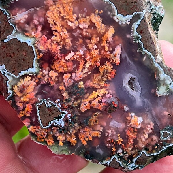 Rare Plume Agate Rough.Top Quality, Colourful,100% Natural.