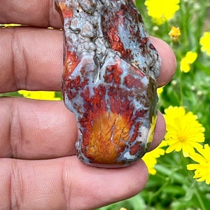 Natural Plume Agate Specimen-Beautiful Home Decor or Crystal Collection
