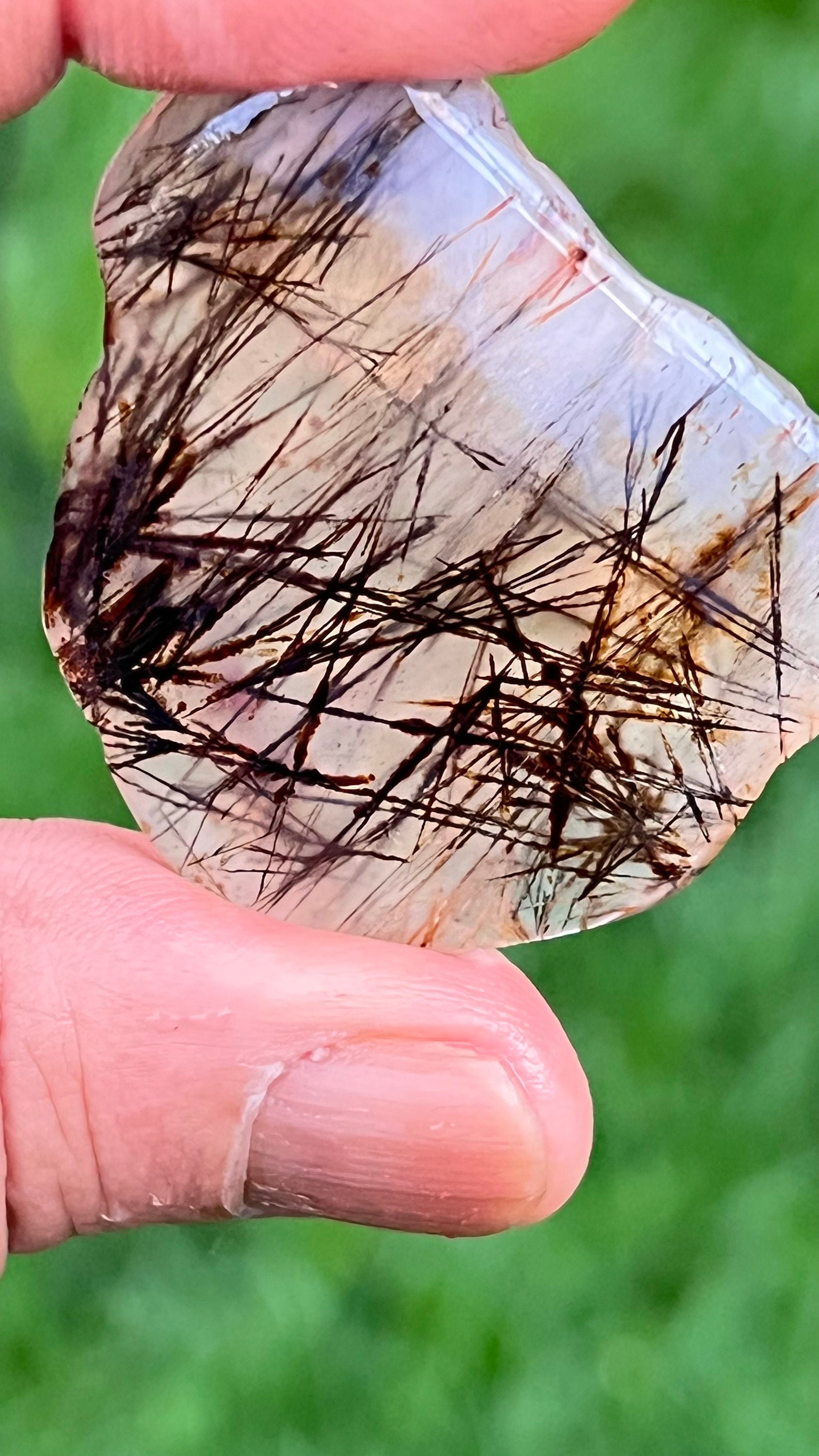 Rare Golden Rutile Quartz Crystal Rough. Agate Crystal Stone,100% ...