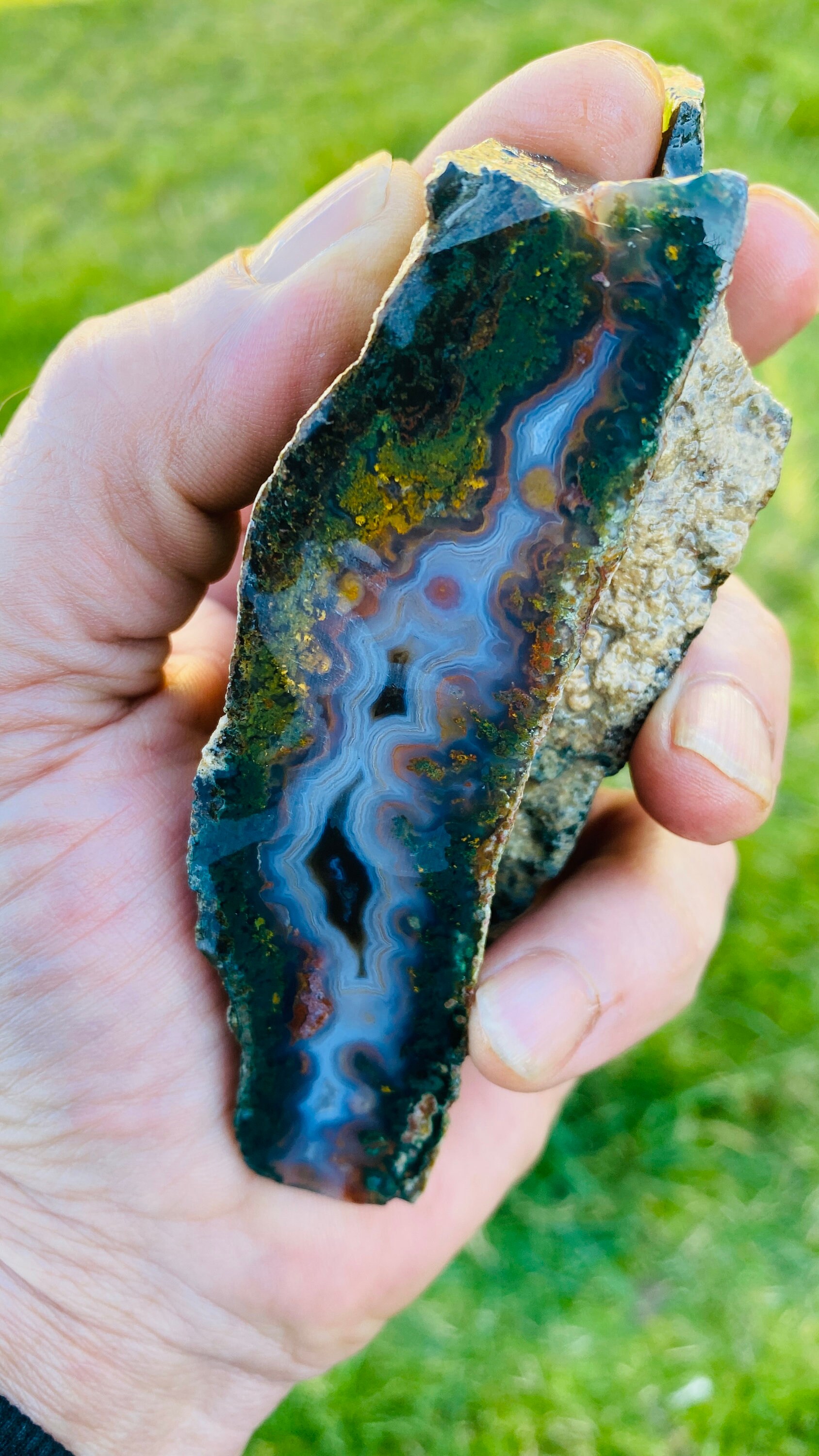 Natural Black Moss Agate Top Quality Colourful Amazing | Etsy UK