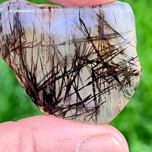 Rare golden rutile quartz rough. 100% natural.