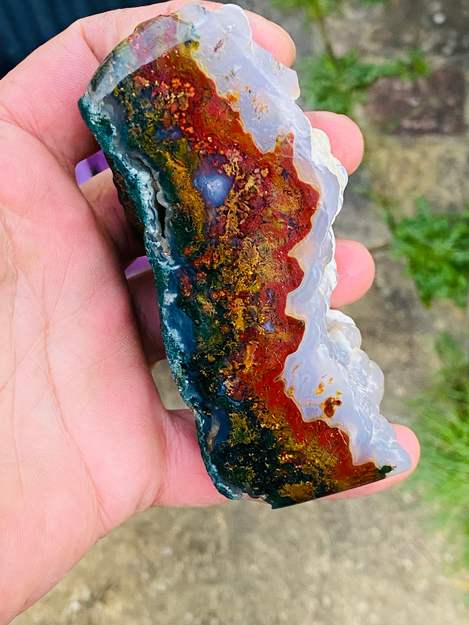 Amazing Landscape Plume Agate Rough.agate Specimen.high Etsy