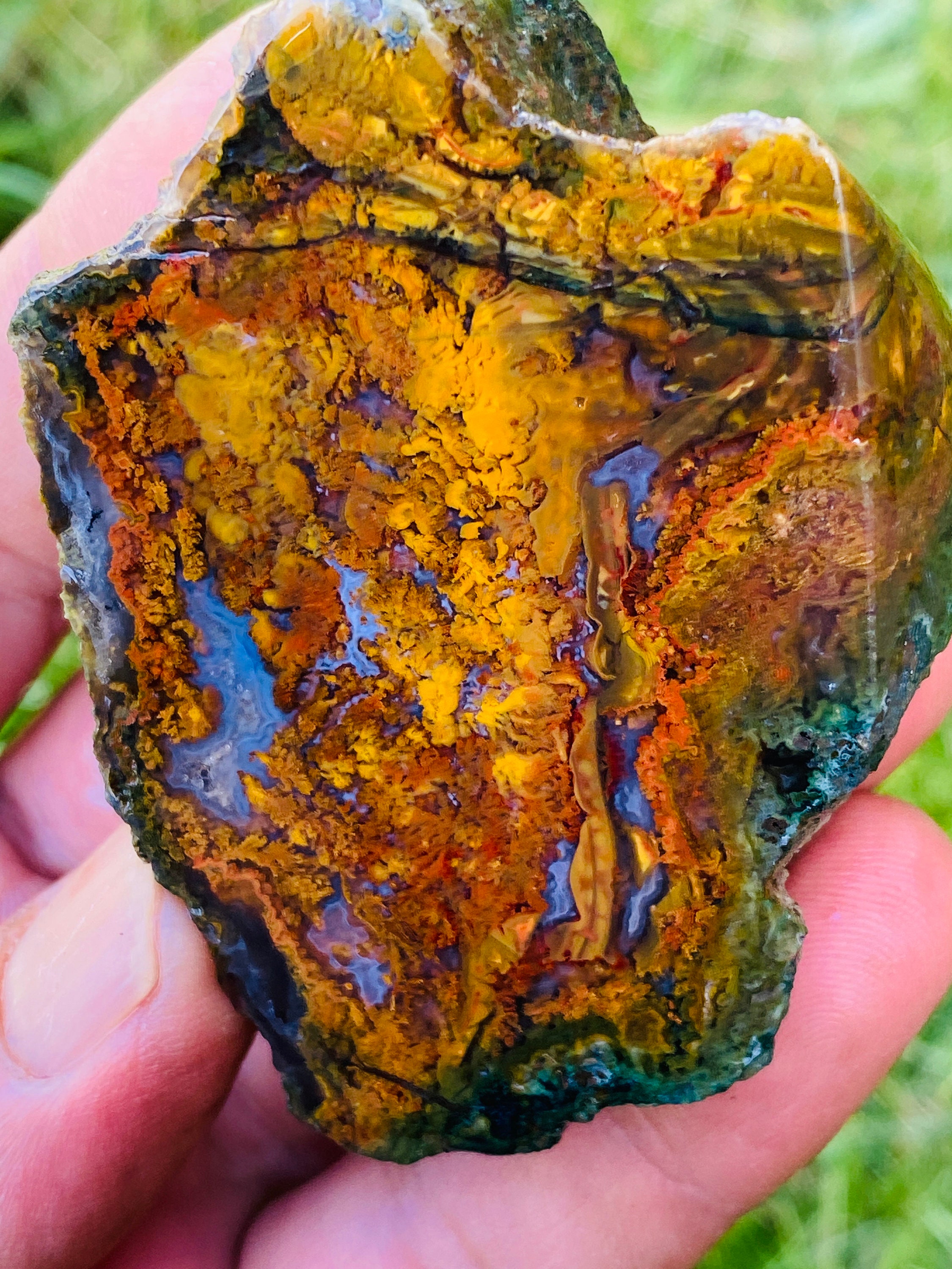 Rare Moss Agate Crystal ColourfulAgate Specimen. | Etsy