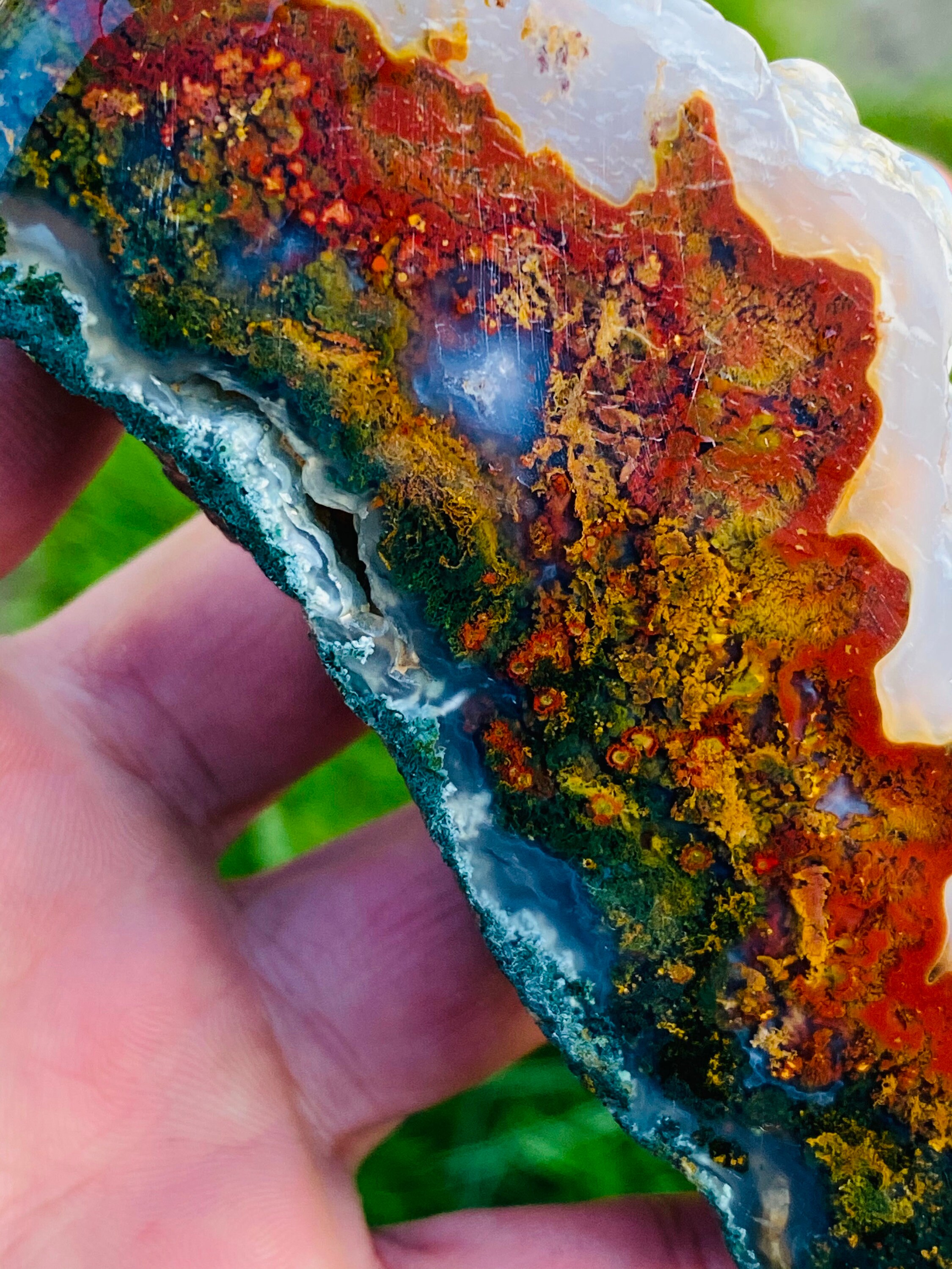 Amazing Landscape Plume Agate Rough.Agate Specimen.High Etsy