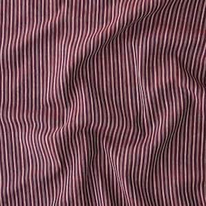 Purple Haze / Handloom Woven Cotton / Naturally Dyed / Alizarin & Indigo /  Stripes / Sold By The Half Metre