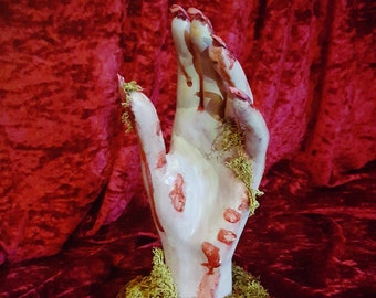 Zombie Hand, Horror, Mannequin Hand, Creepy, Halloween Decor, Jewellery Holder, Prop, Alternative, Curiosity Cabinet, Oddity, Odd, OOAK