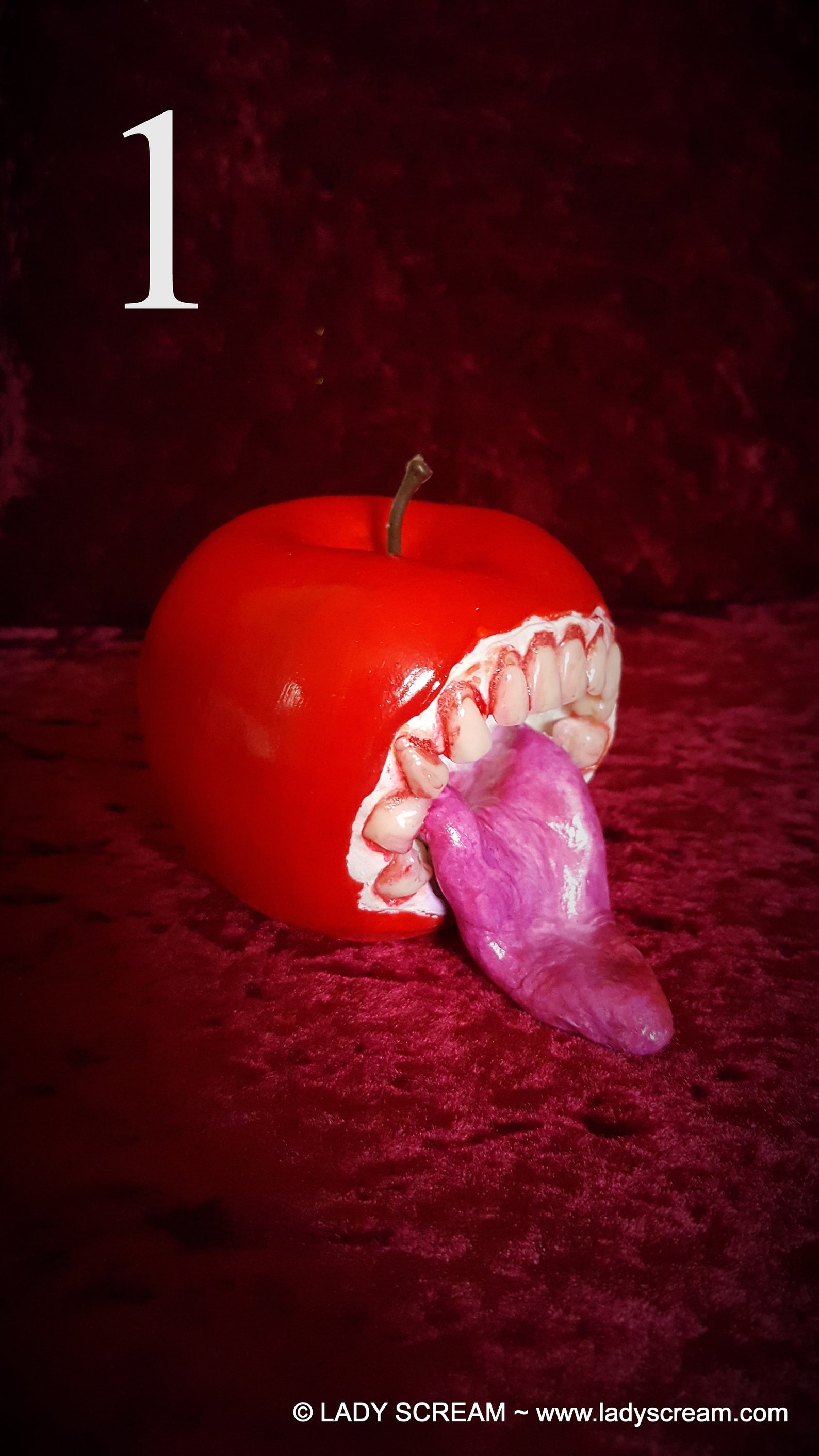 Horror Toffee Apple Bad Apple Poison Apple Teeth Mouth Etsy