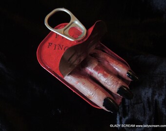 Horror Zombie Fingers, Fish Fingers, Sardines, Quirky, Horror, Halloween, Horror Prop, Spooky, Novelty, Kitsch, Joke, Halloween Decoration