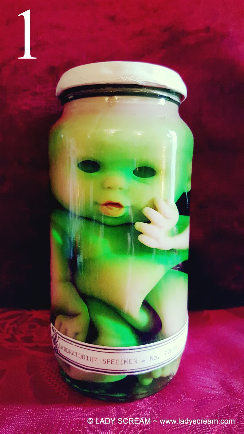 Faux Baby in a Jar Specimen Wet Specimen Lab Jar Etsy