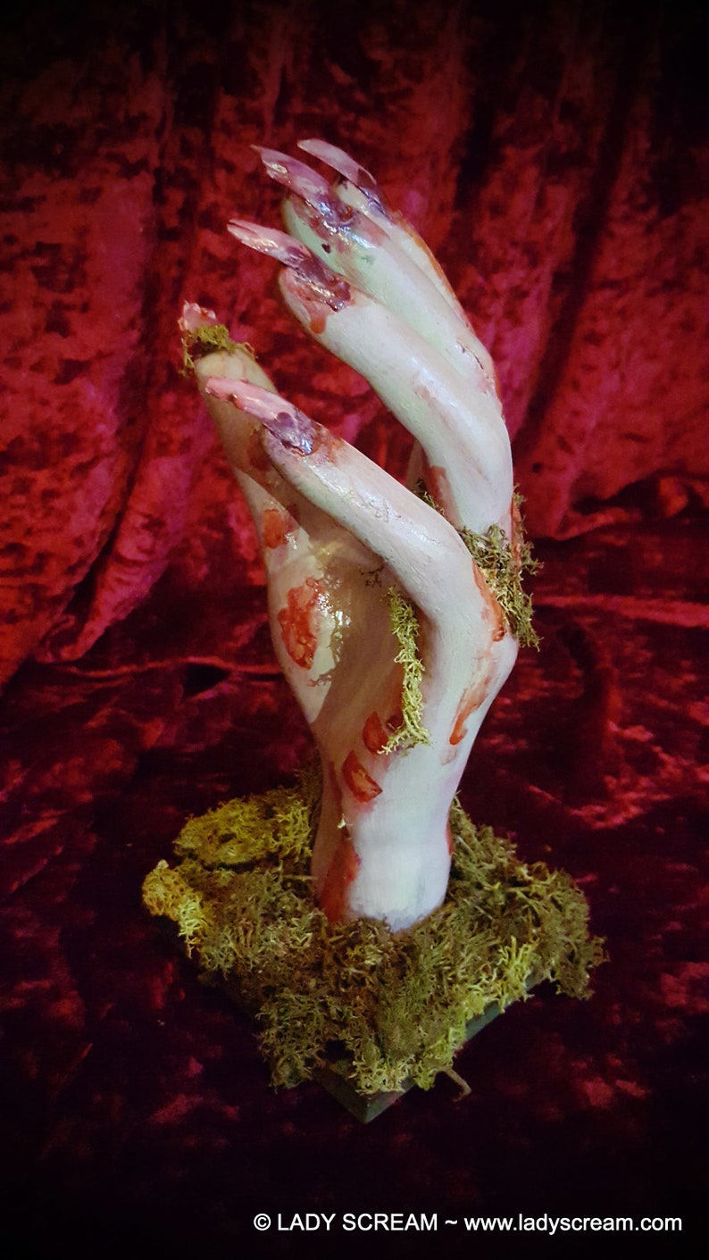 Zombie Hand Horror Mannequin Hand Creepy Halloween Decor Etsy